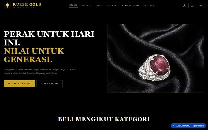 Pratonton laman Kedai Emas